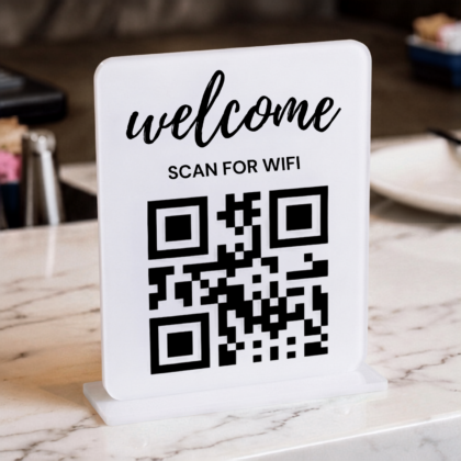 WiFi QR Code Sign for Guests