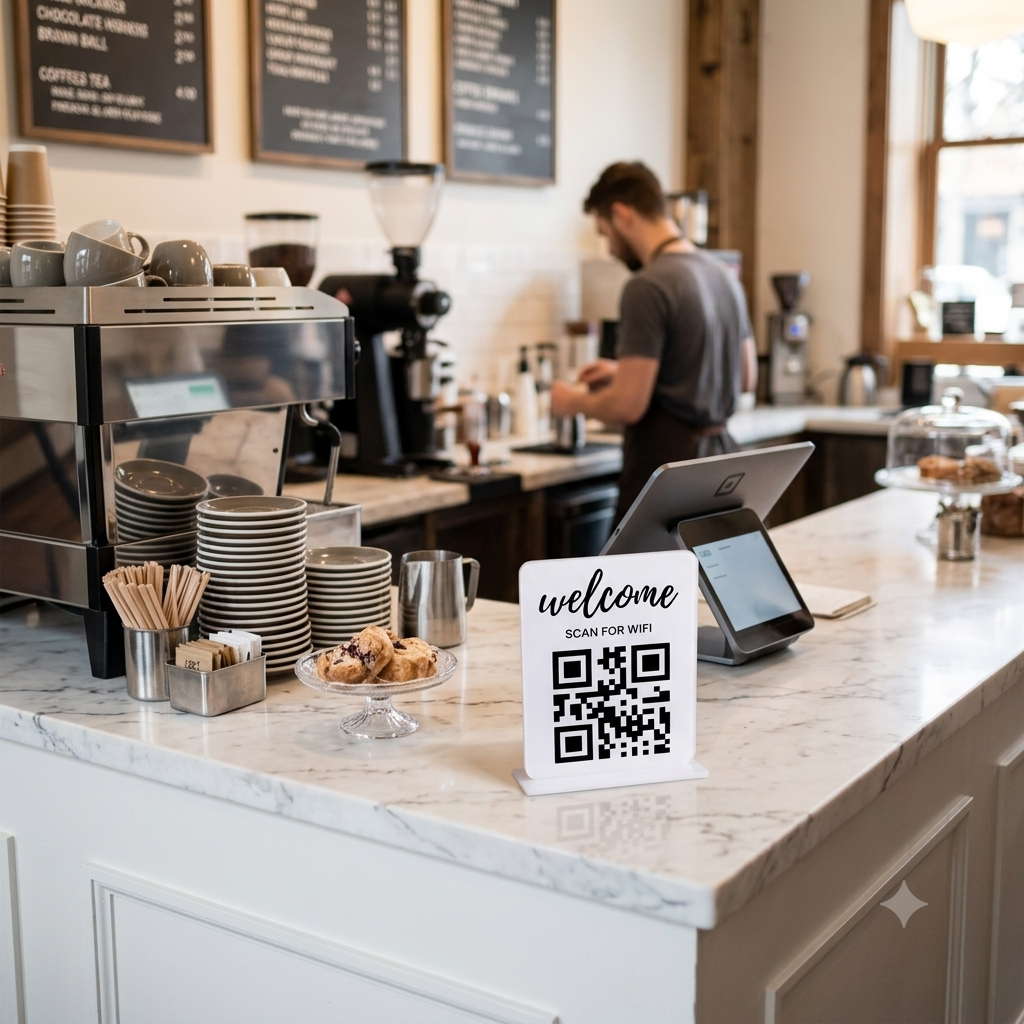WiFi Password Sign for Coffee Shop