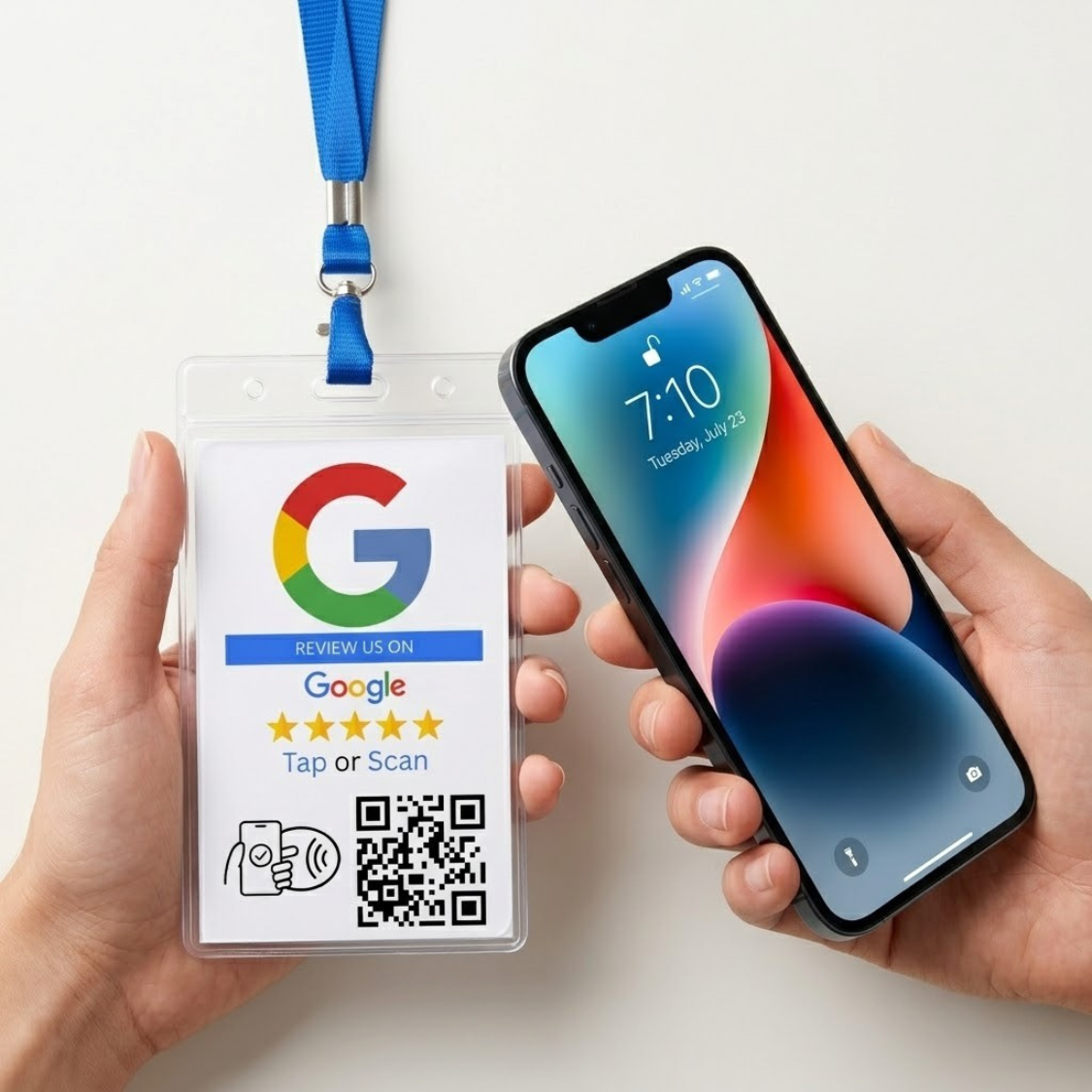 easy to tap google review card