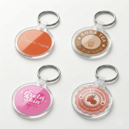 custom logo keychains for cafe & restaurants